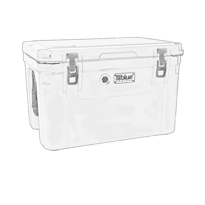 Blue Coolers - 110 Quart Ark Series Roto-Molded Cooler with Wheels