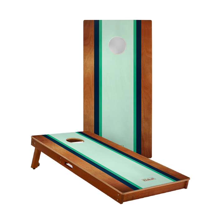 2ft x 4ft Graphic Wood Classic Cornhole Set | Classic Beach Stripes Collection