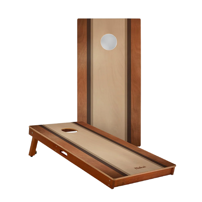 2ft x 4ft Graphic Wood Classic Cornhole Set | Classic Beach Stripes Collection