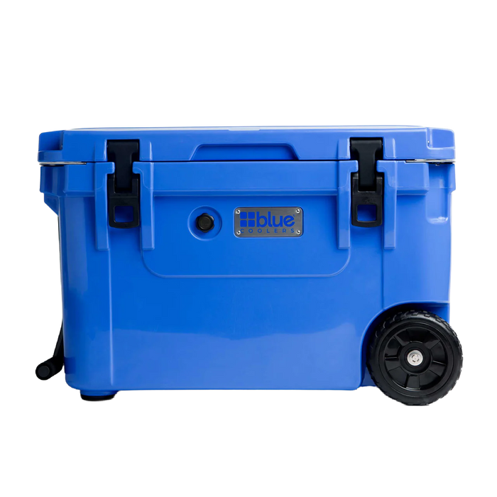 Blue Coolers - 60 Quart Ice Vault Roto-Molded Cooler with Wheels