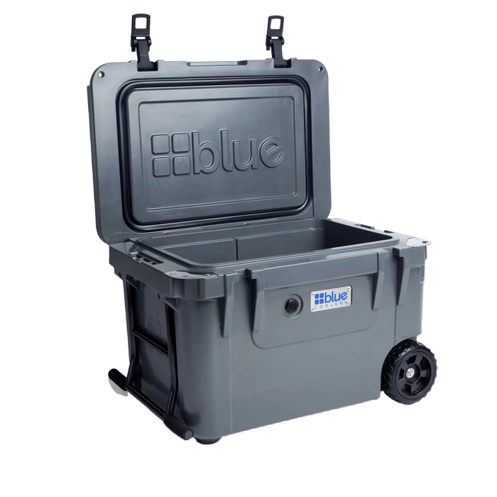 Blue Coolers - 60 Quart Ice Vault Roto-Molded Cooler with Wheels