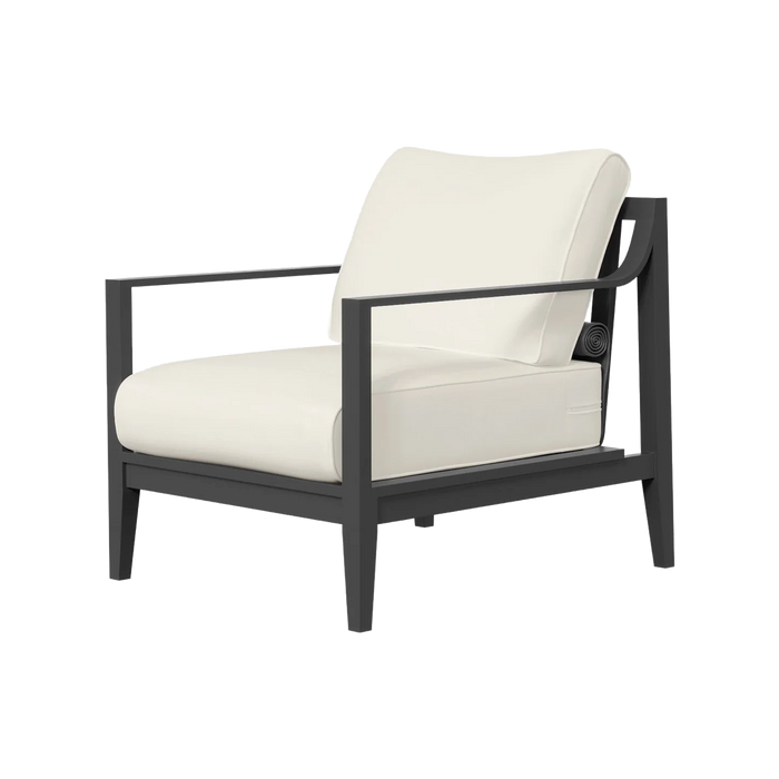 Charcoal Aluminum Outdoor Armchair