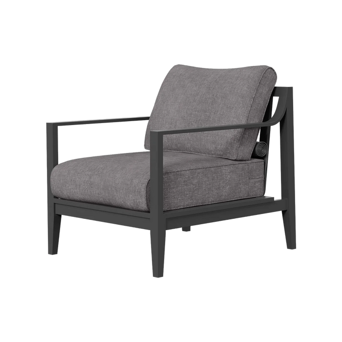 Charcoal Aluminum Outdoor Armchair