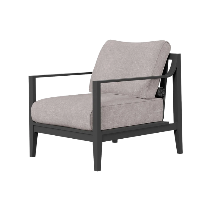 Charcoal Aluminum Outdoor Armchair