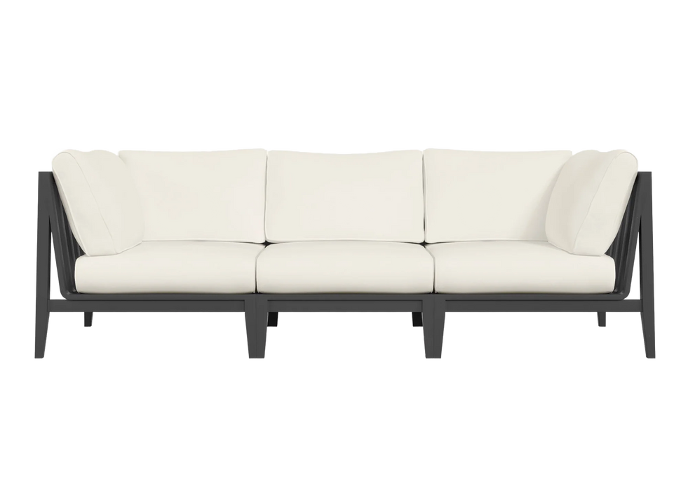 Charcoal Aluminum Outdoor Sofa - 3 Seat
