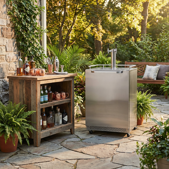 Summit - 24" Built-In or Freestanding Outdoor Kegerator – Twin Tap