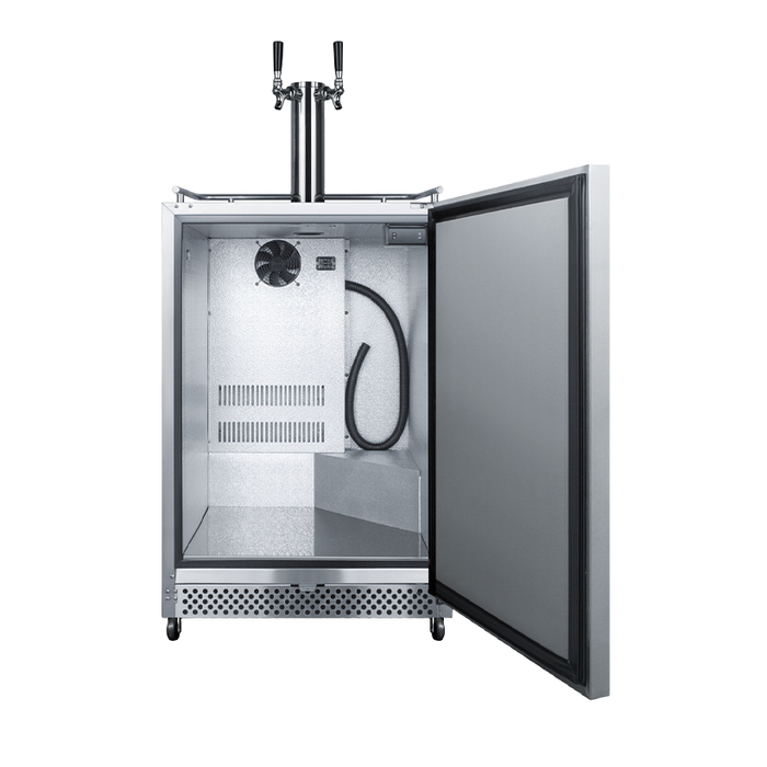 Summit - 24" Built-In or Freestanding Outdoor Kegerator – Twin Tap