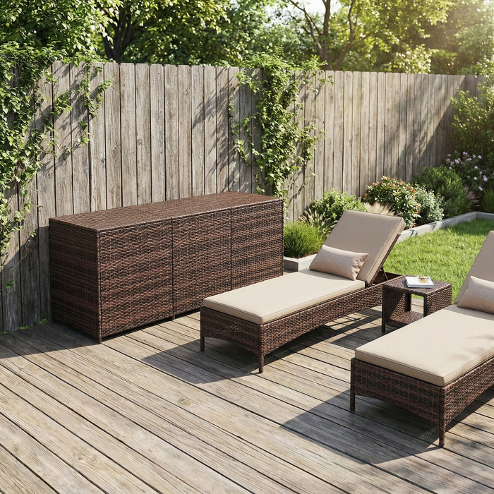 Extra-Large Wicker Deck Box