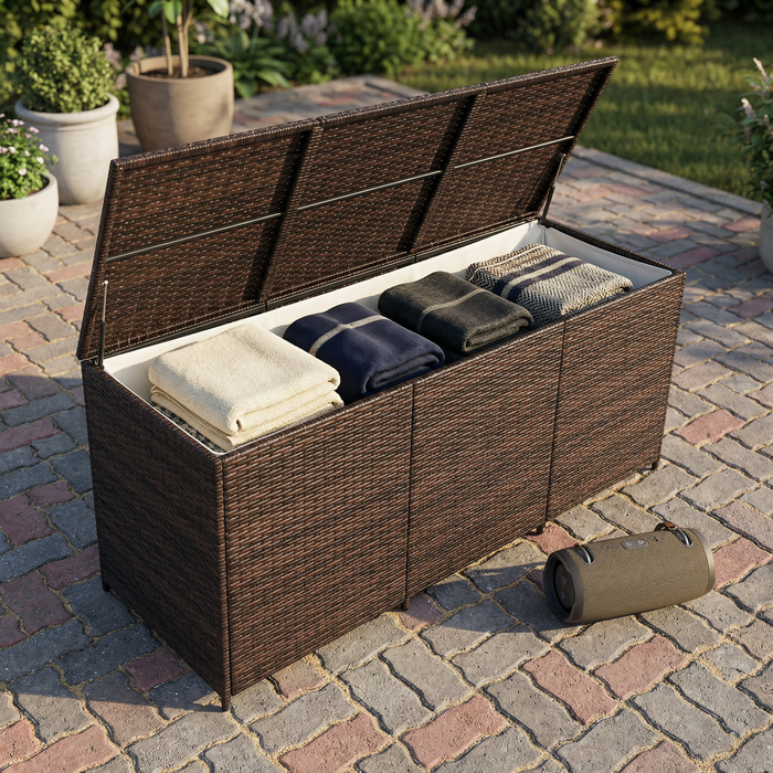 Extra-Large Wicker Deck Box