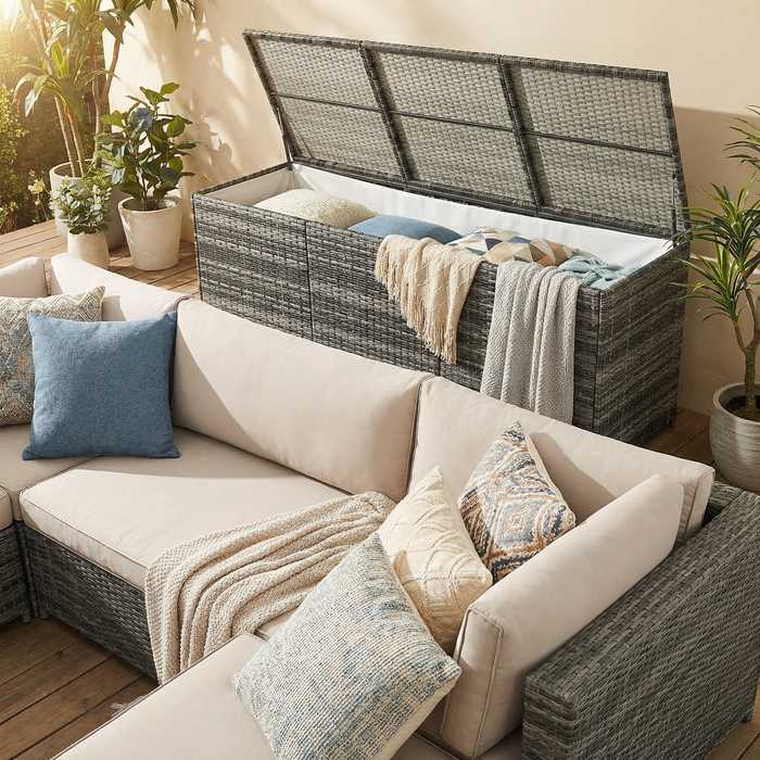 Extra-Large Wicker Deck Box