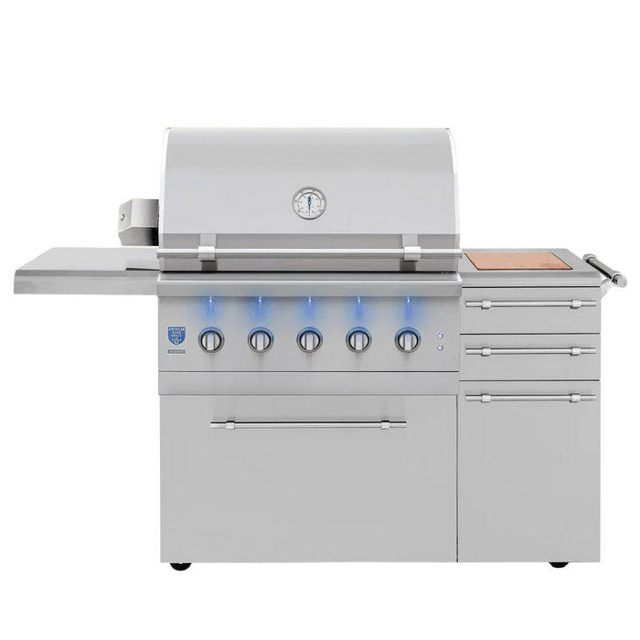 American Made Grills - Encore 36" Freestanding Hybrid Grill