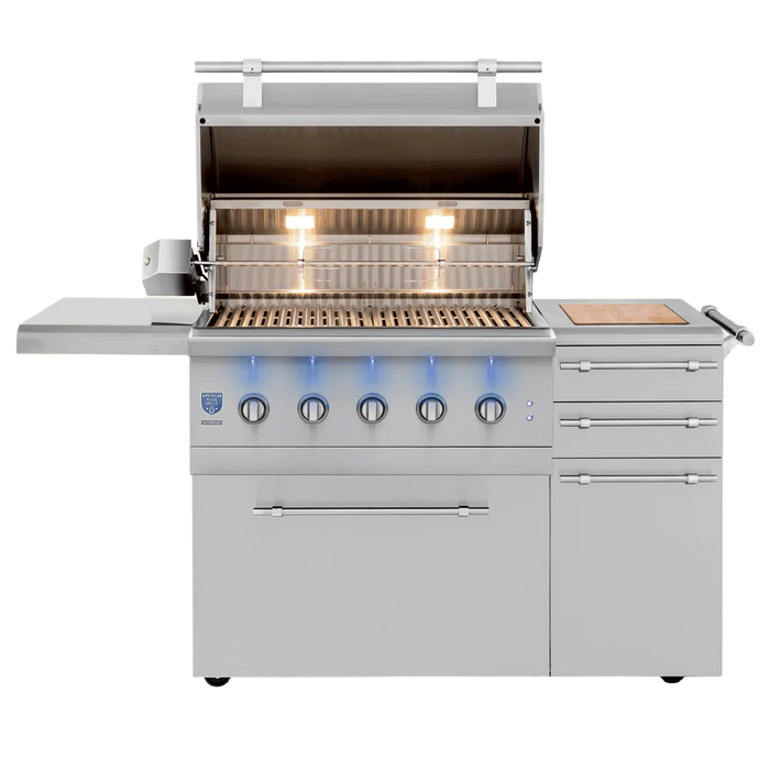 American Made Grills - Encore 36" Freestanding Hybrid Grill