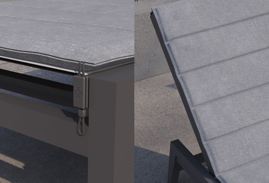 Aluminum Outdoor Infinity Chaise Lounge