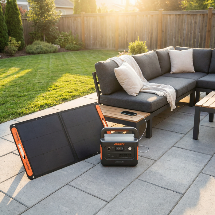 Jackery - Explorer 1000 v2 + 100W Solar Panel (Backyard Essentials Power Kit)