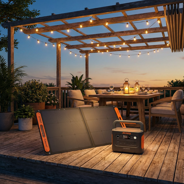 Jackery - Explorer 1000 v2 + 100W Solar Panel (Backyard Essentials Power Kit)