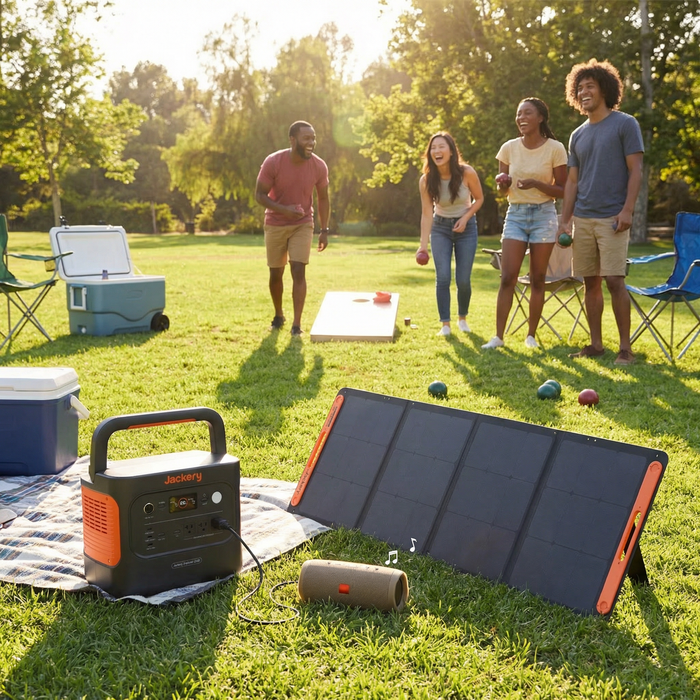 Jackery - Explorer 2000 v2 + 200W Solar Panel (Off-Grid Entertaining Kit)
