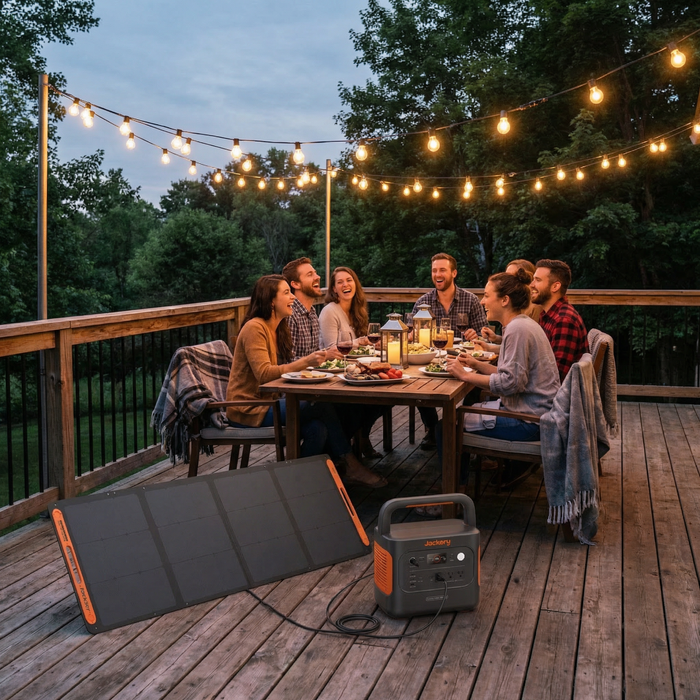 Jackery - Explorer 2000 v2 + 200W Solar Panel (Off-Grid Entertaining Kit)