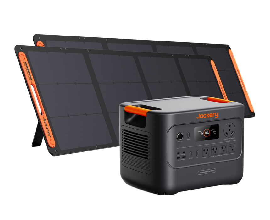 Jackery - Explorer 3000 v2 + 2x 200 Solar Panels (Backyard Backup System)