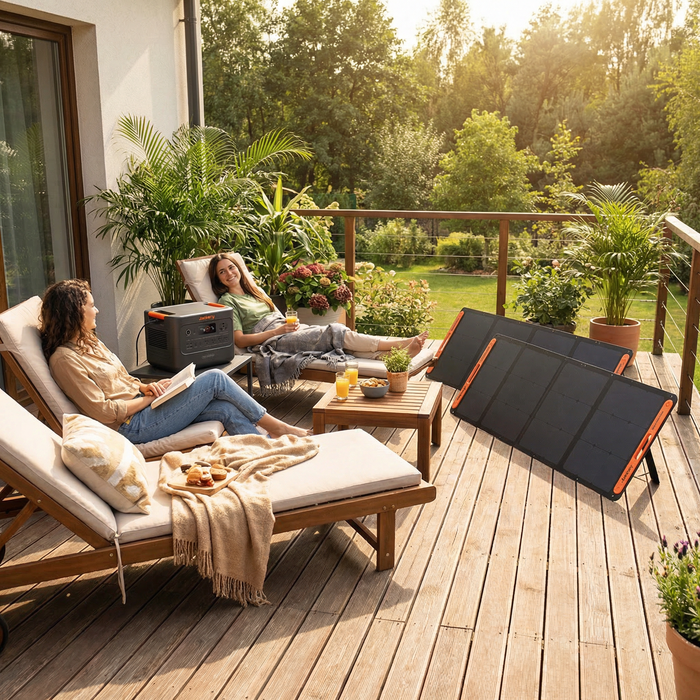 Jackery - Explorer 3000 v2 + 2x 200 Solar Panels (Backyard Backup System)