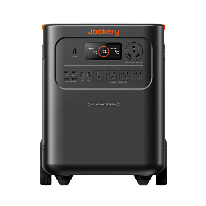 Jackery - HomePower 3600 Plus + Battery Pack 3600 + 500W Solar Panel (Whole Backyard Power System)