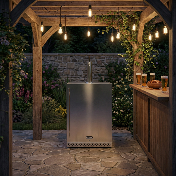Bull - Outdoor Rated Kegerator – 6.6 cu. ft. Single Tap