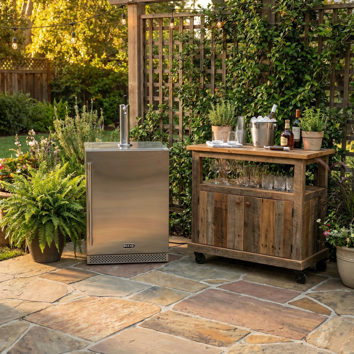 Bull - Outdoor Rated Kegerator – 6.6 cu. ft. Single Tap