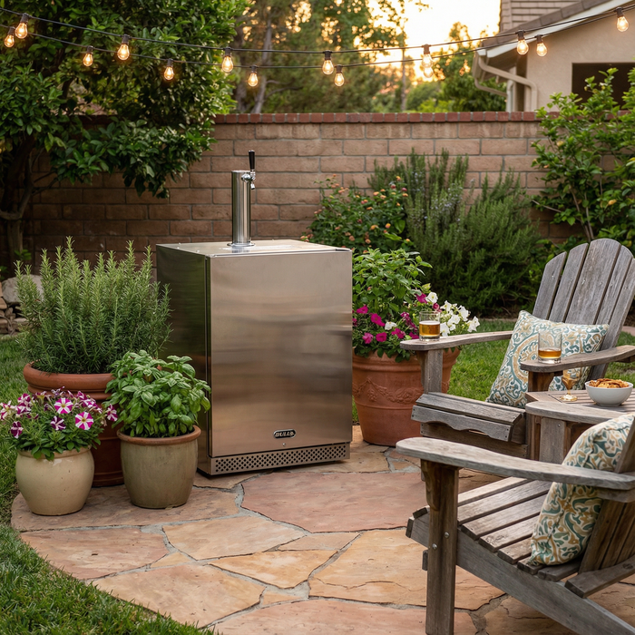 Bull - Outdoor Rated Kegerator – 6.6 cu. ft. Single Tap