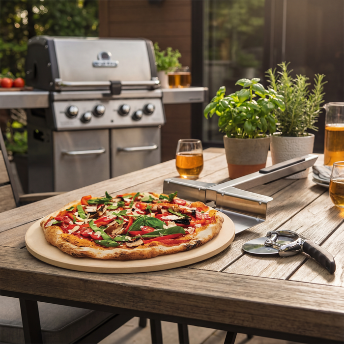 Broil King “Pizza Night” Kit – Stone, Peel & Cutter
