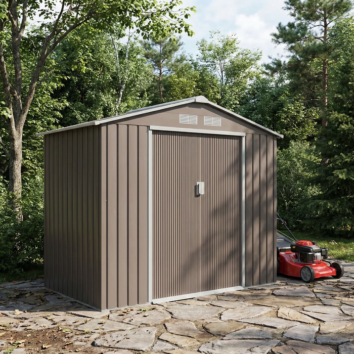 Metal Storage Shed – 7x4 Sliding Door