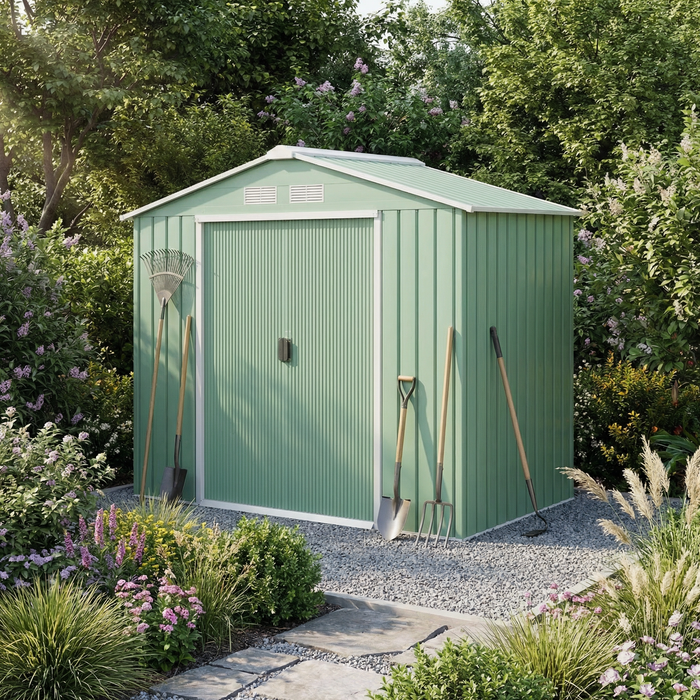 Metal Storage Shed – 7x4 Sliding Door