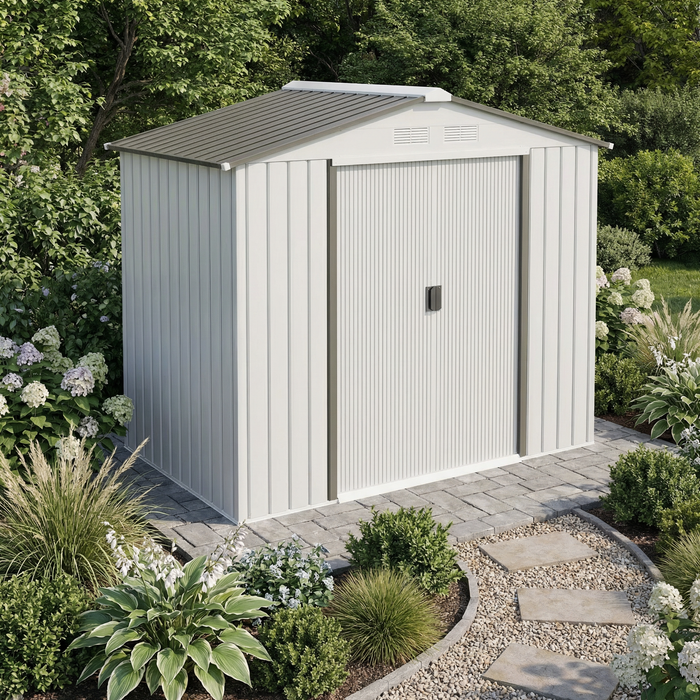 Metal Storage Shed – 7x4 Sliding Door