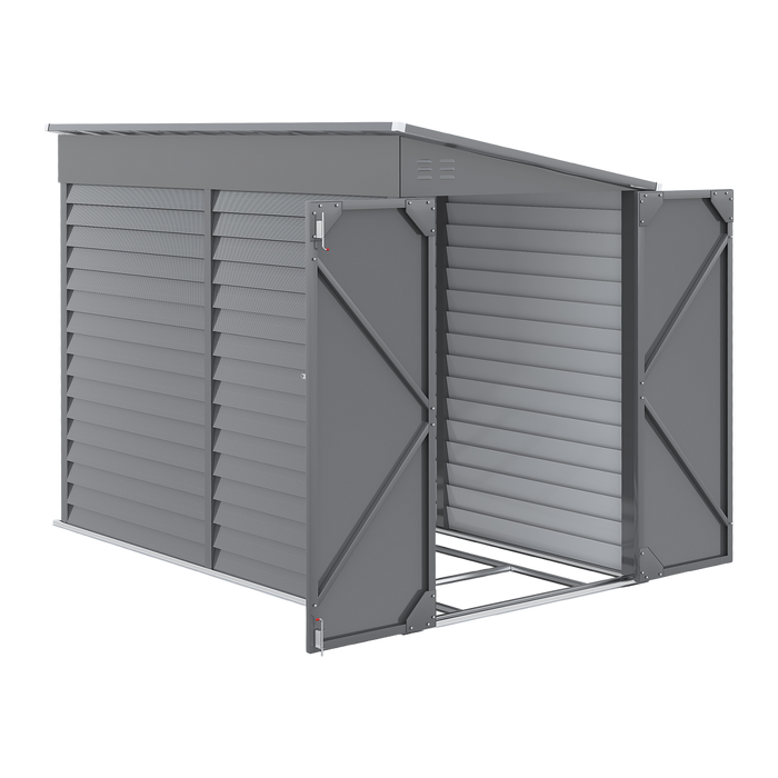 Metal Lean-To Storage Shed – 4.6 x 9