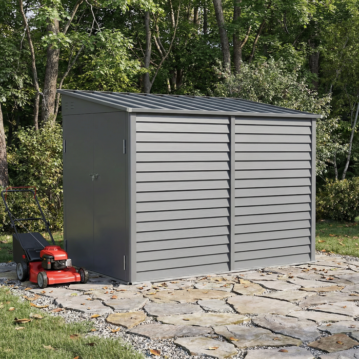Metal Lean-To Storage Shed – 4.6 x 9