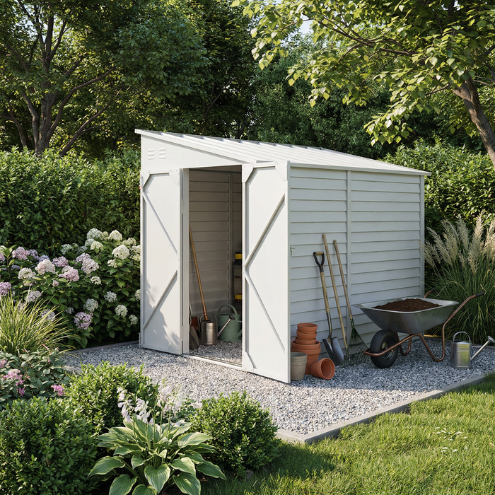 Metal Lean-To Storage Shed – 4.6 x 9