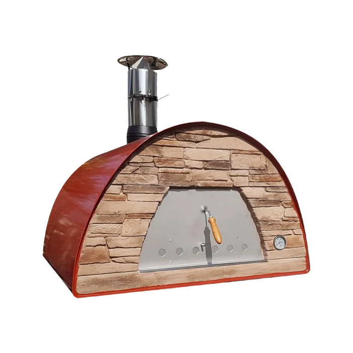 Maximus Prime Large Portable Wood-Fired Pizza Oven - Red