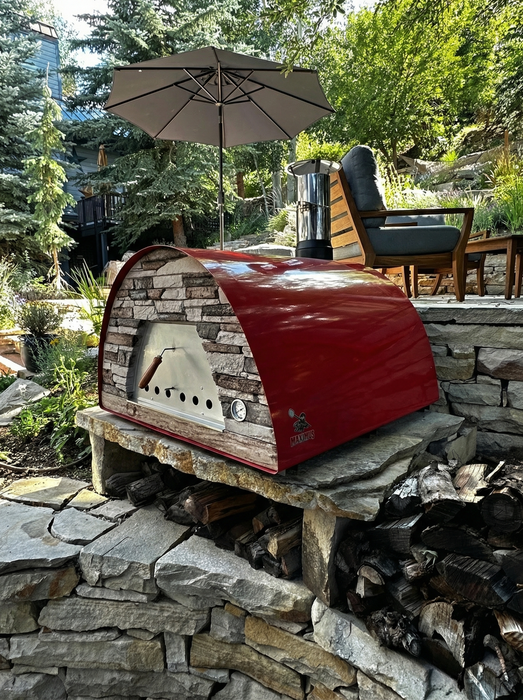 Maximus Prime Large Portable Wood-Fired Pizza Oven - Red