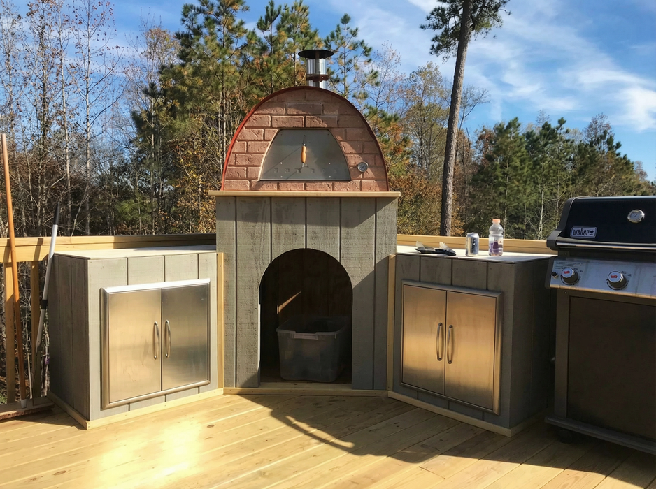 Maximus Prime Large Portable Wood-Fired Pizza Oven - Red