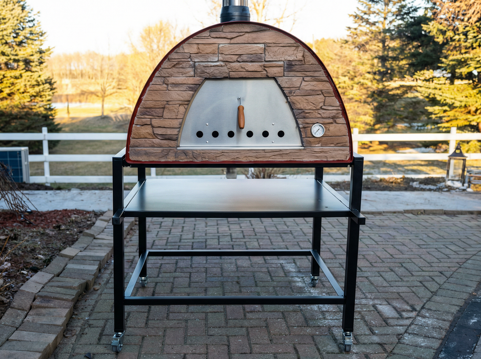 Maximus Prime Large Portable Wood-Fired Pizza Oven - Red