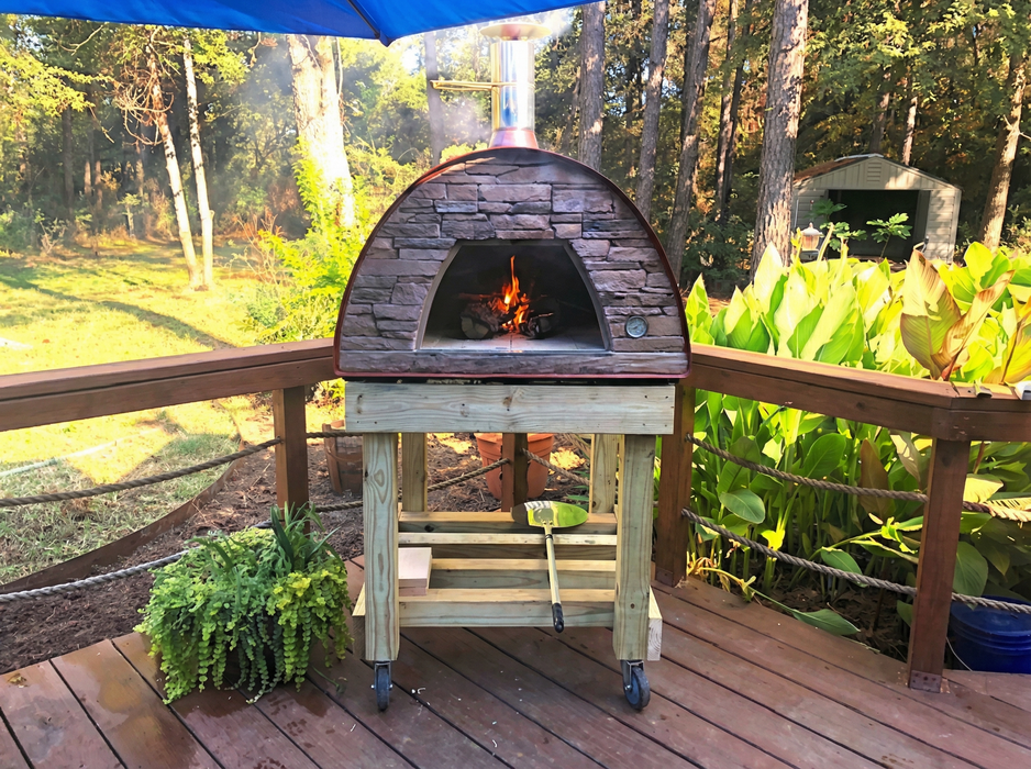 Maximus Prime Large Portable Wood-Fired Pizza Oven - Red