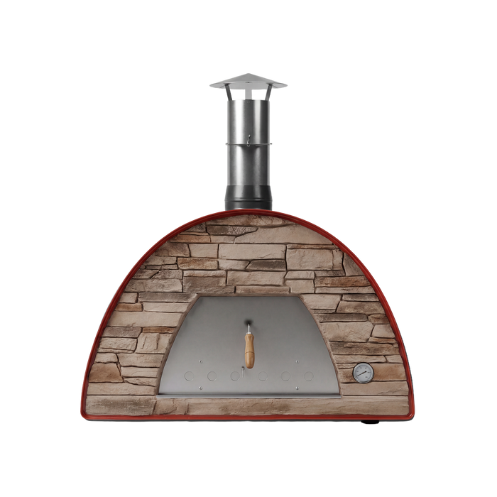 Maximus Prime Large Portable Wood-Fired Pizza Oven - Red