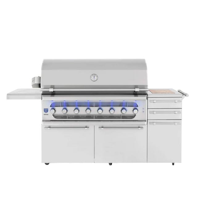 American Made Grills - Muscle 54" Freestanding Hybrid Grill