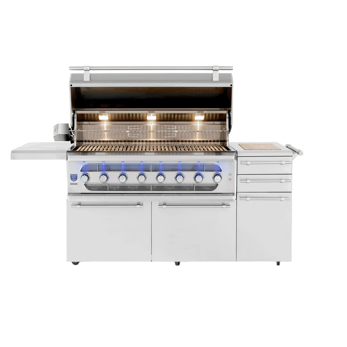 American Made Grills - Muscle 54" Freestanding Hybrid Grill