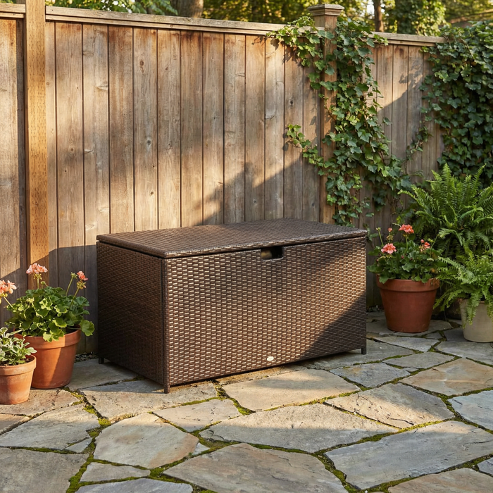 Outdoor Wicker Deck Box