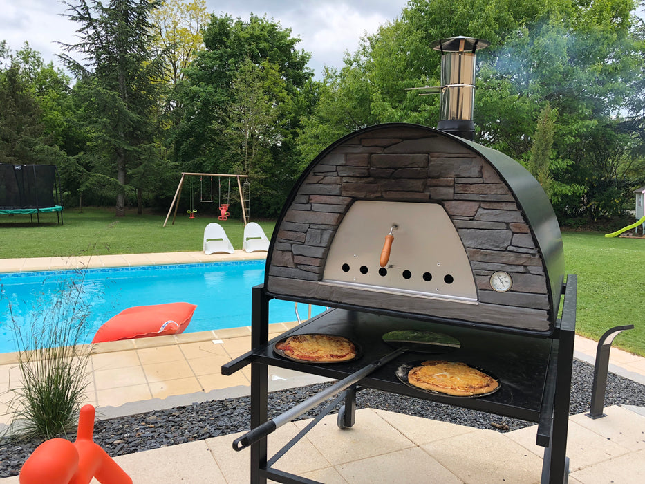 Maximus Prime Large Portable Wood-Fired Pizza Oven - Black
