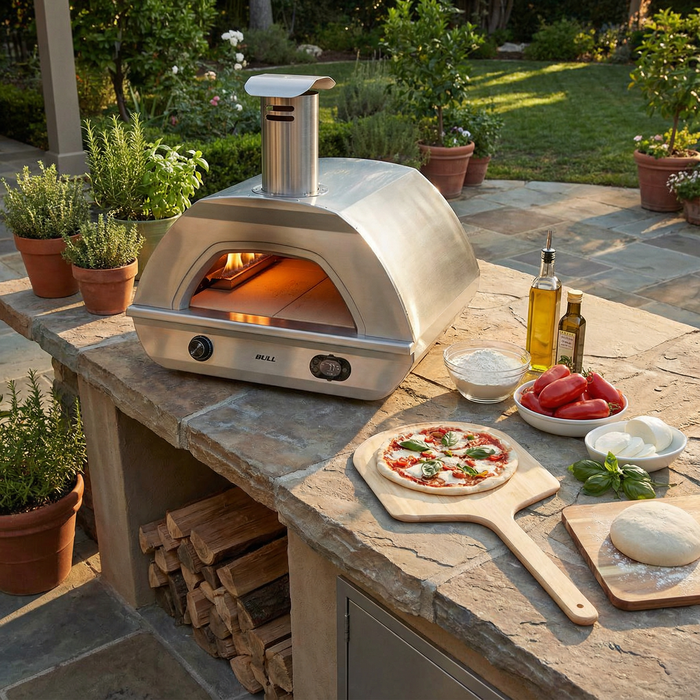 Bull - Dual Fuel Countertop Pizza Oven
