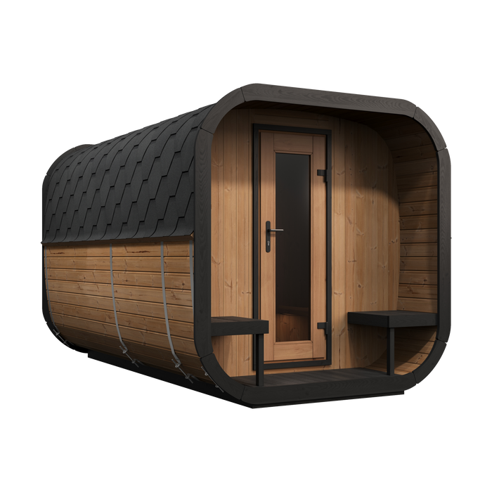SaunaLife – Cube Series CL12GCP Outdoor Sauna Kit