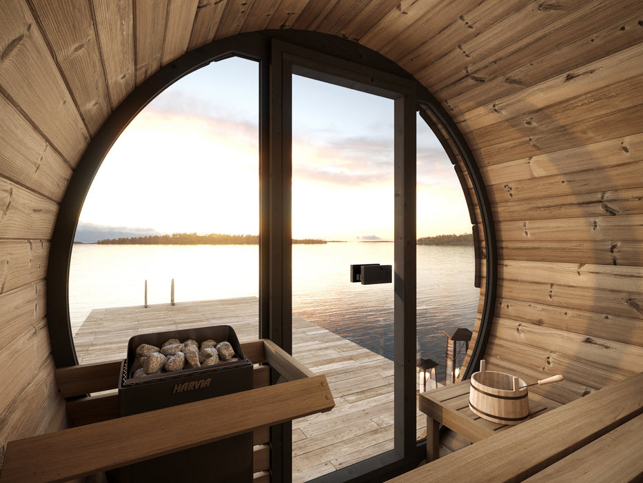 SaunaLife - Ergo Elegance Series EE8G Barrel Sauna Kit