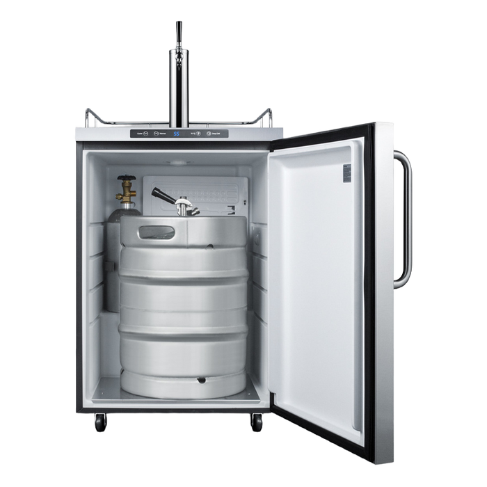 Summit - 24" Outdoor Rated Stainless Steel Kegerator - Single Tap
