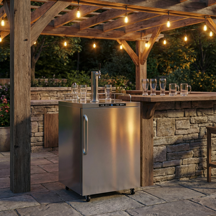 Summit - 24" Outdoor Rated Stainless Steel Kegerator - Single Tap