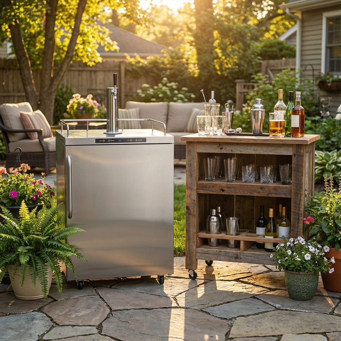 Summit - 24" Outdoor Rated Stainless Steel Kegerator - Single Tap